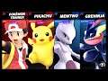 Super Smash Bros Ultimate Amiibo Fights  – Request #18962 Red & Pikachu vs Mewtwo & Greninja