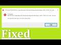 The Specified User Does Not Have a Valid Profile  -  Fix