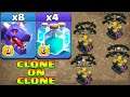 Clone On Clone Are Super Crazy !! 8 Dragon + 4 Clone - Th14 War Attack Strategy Clash OF Clans