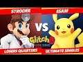 Glitch 8 SSBU - KIA | Stroder (Greninja, Dr. Mario) Vs PG | ESAM (Pikachu) Smash Ultimate L Quarters