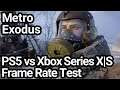Metro Exodus PS5 vs Xbox Series X|S Frame Rate Comparison