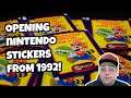 Official Nintendo Sticker Collection Packs From 1992! Retro Merlin Album Stickers! Let's Open Them!