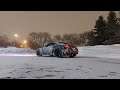 350z plays in snow Storm