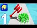 CROWD RUNNERS - Walkthrough Gameplay Part 1 - INTRO (iOS Android)