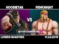 Hoodietar (Ed) vs PenKnight (Alex) | SFV Losers Quarters | Synthwave X #11