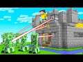 Using LAZERS Against An ARMY Of CREEPERS! (Minecraft)