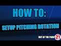 How To Setup Pitching Rotation for Success in Out Of the Park Baseball 21