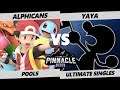 Pinnacle 2019 SSBU - Alphicans (Pokemon Trainer) Vs. Yaya (Game & Watch) Smash Ultimate Pools