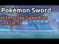 Pokémon Sword - Any% w/ DLC Speedrun in 4:09:18 | Hitmonlee Main
