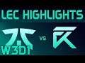 FNC vs XL Highlights LEC Spring 2020 W3D1 Fnatic vs Excel Esports LEC Highlights 2020 by Onivia
