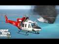 GTA 5 Coastal Callouts LAFD Air Ops Bell 412 Firefighter Helicopter Responding To A Fire On A Yacht