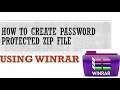 How to Create Password Protected ZIP File using WinRAR in Windows 10?