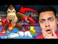 DONKEY KONG FIGHTS PEACH IN A JUDO FIGHT
