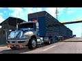 Llevando ¡LA COMIDA DE DICIEMBRE! 4 REMOLQUES | American Truck Simulator