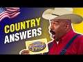Yee-Haw! Steve Harvey loses his mind over the funniest "country" answers and accents on Family Feud!