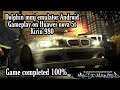 Dolphin mmj emulator, NFS most wanted, 100% game completed, gameplay on Huawei nova 5t.
