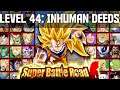 SBR Level 44: Inhuman Deeds Dokkan Battle full run super battle road LR AGL Frieza