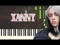 🎹Billie Eilish - xanny (Piano Tutorial Synthesia)❤️♫