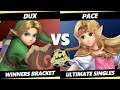 4o4 Smash Night 38 - Dux (Young Link) Vs. Pace (Zelda) SSBU Ultimate Tournament