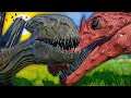 Criando AlienRaptor (Xenomorph) Para Destruir o Hyperendocrin Red Spinosaurus! Jurassic Dinossauros