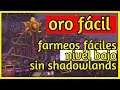 Guía feria de la luna negra oro fácil world of warcraft shadowlands (gold farm raw gold ficha wow)