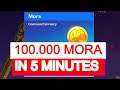 How to Get 100.000 Mora in Less Than 5 Min - Genshin Impact