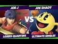 S@X 351 Losers Quarters - Joe-J (Ike) Vs. Joe Shady (Pac-Man) Smash Ultimate - SSBU