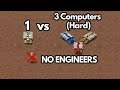 1 Nod vs 3 Hard AI - NO ENGINEERS, no airstrip (Command & Conquer Remastered)