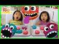 Emma and Kate makes Cookie Monsters DIY Fun Kids baking!!!