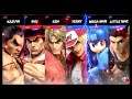 Super Smash Bros Ultimate Amiibo Fights – Kazuya & Co #307 Team Battle at Minecraft World