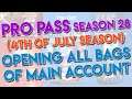 Tennis Clash Pro Pass Season 28 Opening All Bags [Fourth of July Season]
