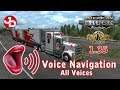 All Voices for Voice Navigation on ATS & ETS 2 Open Beta Update 1.35