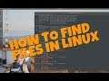 Linux How to Find a File