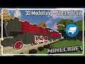 [Minecraft] Steam Locomotive - 3D modelling Timelapse