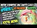 Config ml anti lag 60Fps + Smooth Game | Mobile legends Update
