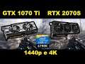 Core i7 4790K | GTX 1070 Ti vs. RTX 2070S em 7 jogos | 1440p e 4K