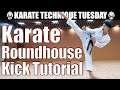 Karate Roundhouse Kick/Mawashi Geri Tutorial|Karate Technique Tuesday Episode #5