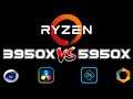 Ryzen 9 3950X vs 5950X | Cinebench R15 & R20 | Davinci Resolve 4K Encoding | PS + Nik Filter