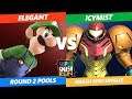 SSC 2019 SSB4 - NVR Elegant (Luigi) VS  IcyMist (Samus) Smash WiiU Round 2 Pools