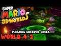 Super Mario 3D World - Piranha Creeper Creek (World 4-2) | MarioGamers
