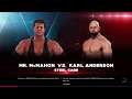 WWE 2K20 Vince McMahon VS Karl Anderson 1 VS 1 Steel Cage Match