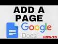How to Add a Page in Google Docs