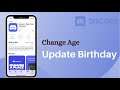 How to Change Age on Discord | Change Birthday || Discord Mobile