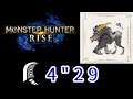 Monster Hunter Rise 魔物獵人崛起 集會7星金獅子(大劍)4分29秒 真男人劍法