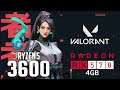 Valorant on Ryzen 5 3600 + RX 570 4gb 1080p, 1440p benchmarks!