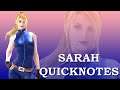 VF5 Sarah QuickNotes