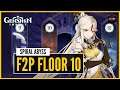 Genshin Impact - Spiral Abyss - Floor 10 - Ninguang Carry【F2P With No 5 Star Heroes Guide】