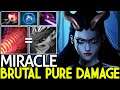 MIRACLE [Queen of Pain] Brutal Pure Damage Delete Bristleback Mid Lane 7.26 Dota 2