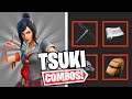 TSUKI COMBOS (HUMAN) | FORTNITE SKIN REVIEW