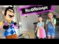 Hello Neighbor in Real Life Caught IN THE ACT!!! Polly Pocket Toy Scavenger Hunt!!!